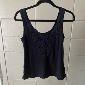 Y2K Abercrombie & Fitch Cami Tank Fairy Grunge Embroidered Ribbed Dainty XSmall